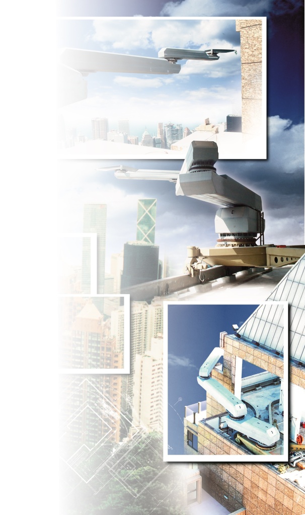 Building maintenace unit, BMU in Hong Kong